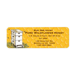 Beehive and Honeycomb Personalized Apiary Style 3