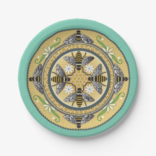 beehive customizable paper plates