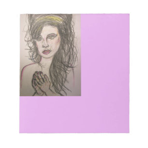 Beehive Girl Praying Notepad