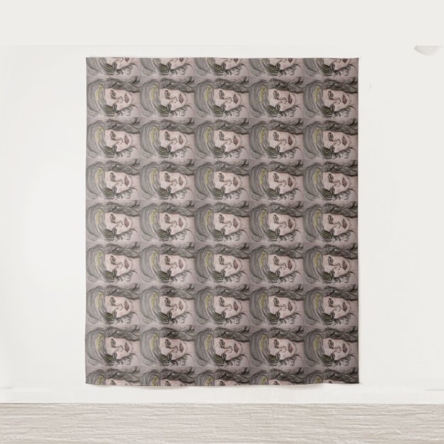 Beehive Girl Tapestry (Front)
