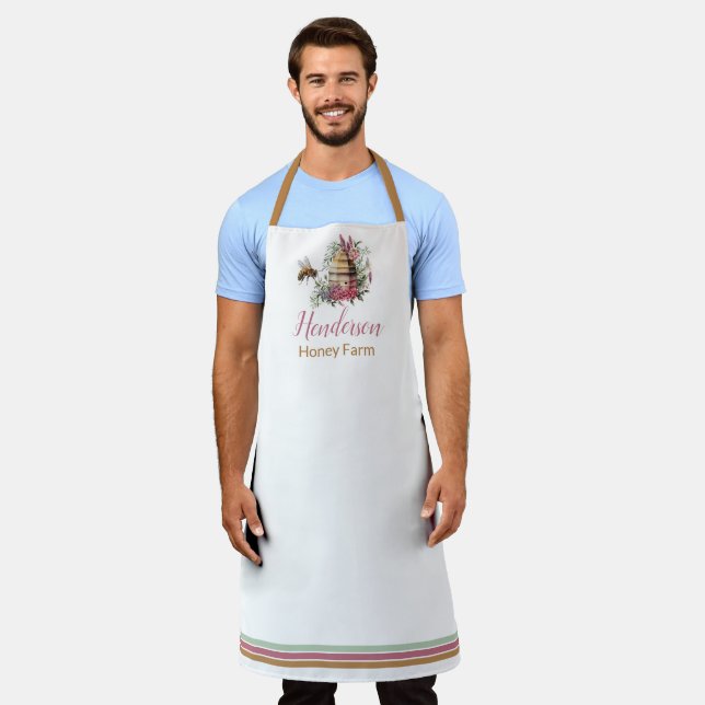 Beehive Honey Business Apron (Worn)