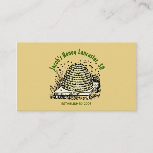 Beehive Honey Light Amber Business Card (Front)