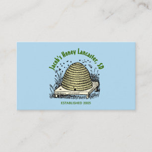 Beehive Honey Light Blue Business Card