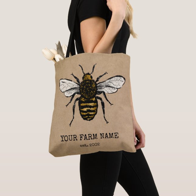 Beekeeper Apiarist Bee Farm Honeybees Honeycomb  T Tote Bag (Close Up)