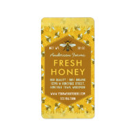 Beekeeper Apiary Honey Jar Labels Honeycomb Bees