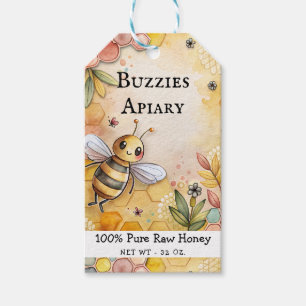 Beekeeper Apiary Honey Jar Tags 