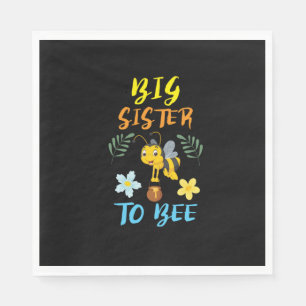 Beekeeper Art Big Sister To Bee Napkin