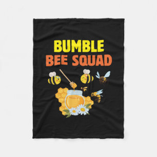 Beekeeper Art Bumble Bee Squad 2 Fleece Blanket