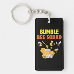 Beekeeper Art Bumble Bee Squad 2 Keychain