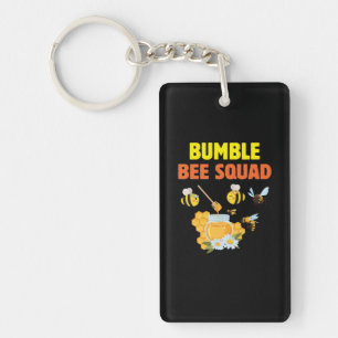 Beekeeper Art Bumble Bee Squad 2 Keychain