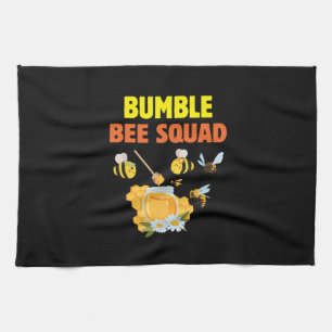 Beekeeper Art Bumble Bee Squad 2 Kitchen Towel
