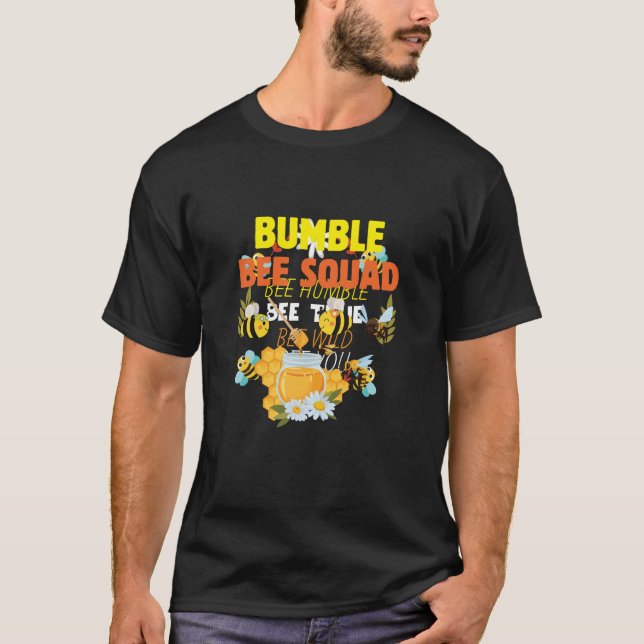 Beekeeper Art Bumble Bee Squad 2 T-Shirt (Front)