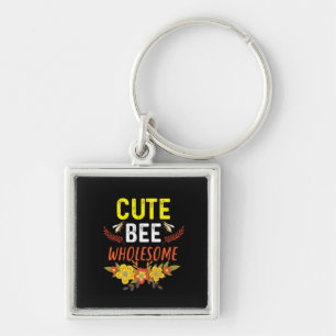 Beekeeper Art Cute Bee Wholesome Keychain