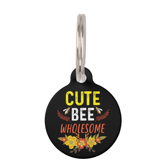 Beekeeper Art Cute Bee Wholesome Pet Tag (Front)