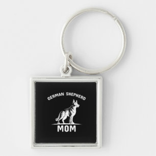 Beekeeper Art German Shepherd Mommy Keychain