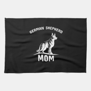 Beekeeper Art German Shepherd Mommy Kitchen Towel
