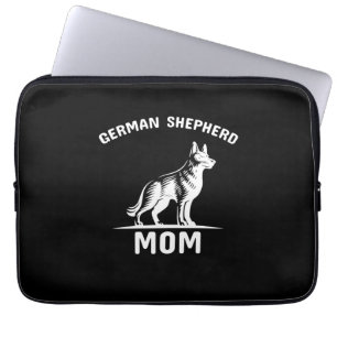 Beekeeper Art German Shepherd Mommy Laptop Sleeve