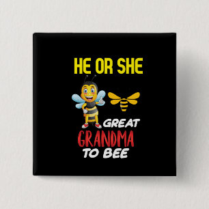 Beekeeper Art Great Grandma To Bee 2 Inch Square Button