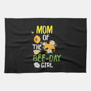 Beekeeper Art Mom Of The Bee-day Girl 2 Kitchen Towel
