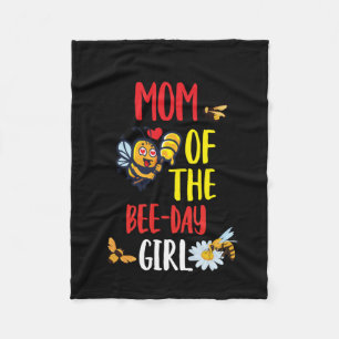 Beekeeper Art Mom Of The Bee-day Girl Fleece Blanket