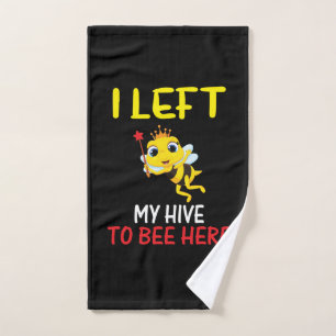 Beekeeper Art My Hive To Bee Here Hand Towel