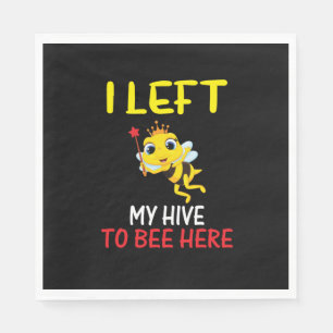 Beekeeper Art My Hive To Bee Here Napkin