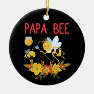 Beekeeper Art Papa Bee 2 Ceramic Ornament