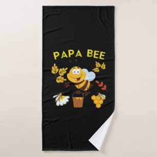 Beekeeper Art Papa Bee Bath Towel