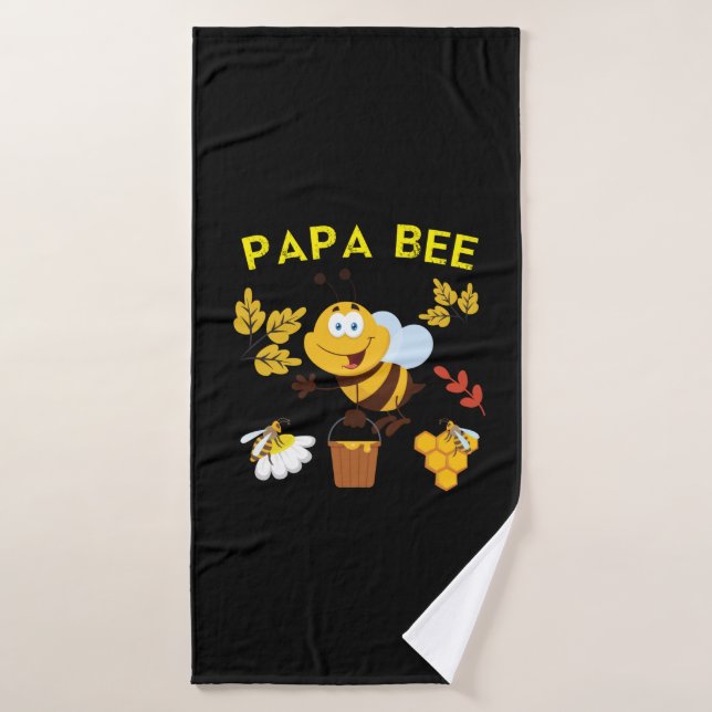 Beekeeper Art Papa Bee Bath Towel (Bath Towel)