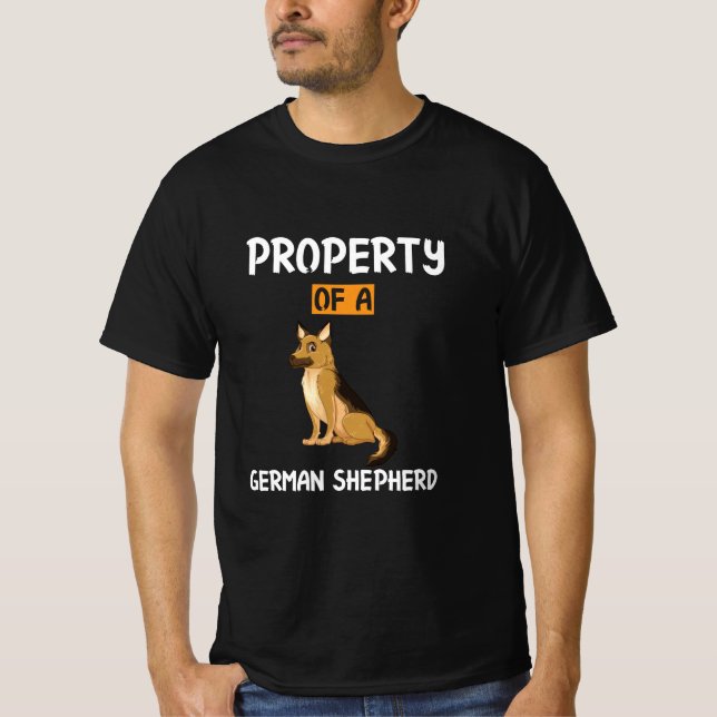 Beekeeper Art Property Of A German Shepherd T-Shirt (Front)