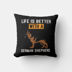 Beekeeper Art With A German Shepherd Throw Pillow
