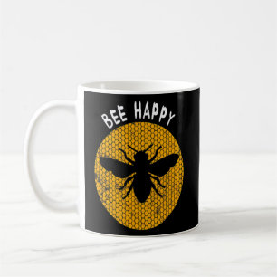 Beekeeper Bee Happy Honeycomb Beekeeping Coffee Mug