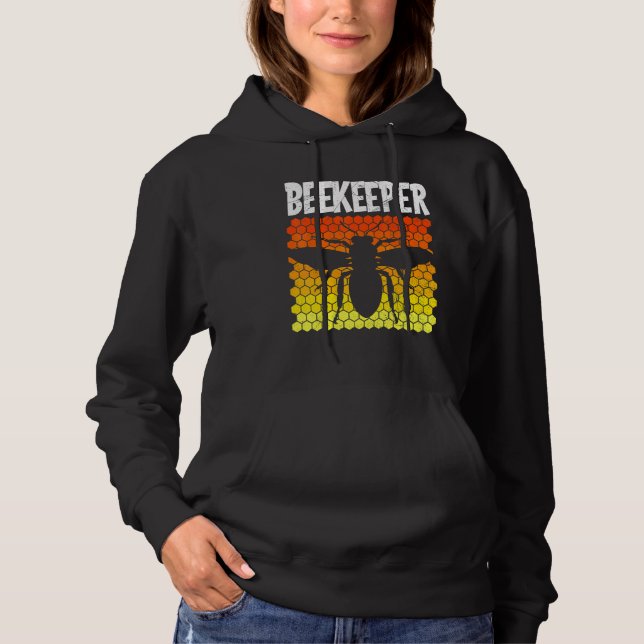 Beekeeper Bee Hobby Beekeeper Hoodie (Front)