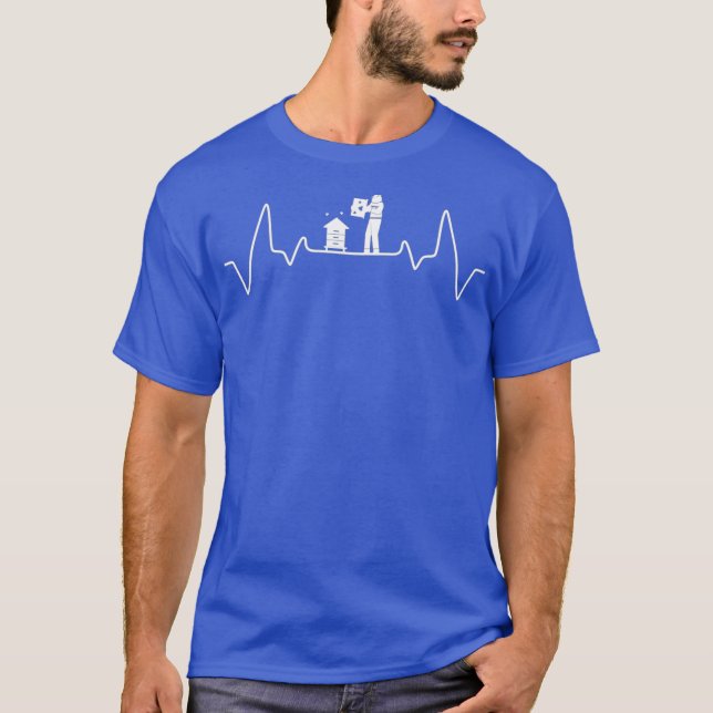 Beekeeper Bee Keeper Bee Farmer Lover Pulse Rate T-Shirt (Front)