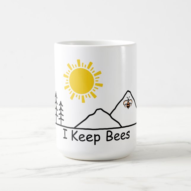 Beekeeper Coffee Mug 15 oz. - I Keep Bees  (Center)