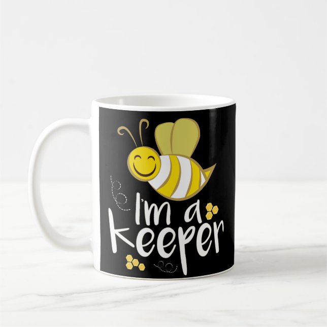 Beekeeper Crazy Bee Lover Coffee Mug Keeper Gift (Left)