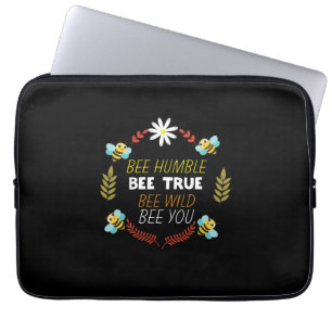 Beekeeper Gift   Bee Humble Bee True Laptop Sleeve