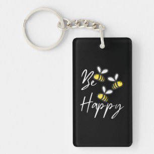 Beekeeper Gift   Beekeeper Be Happy Keychain