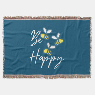 Beekeeper Gift Beekeeper Be Happy Throw Blanket