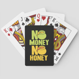 Beekeeper Gift   Beekeeper No Money No Honey Playing Cards