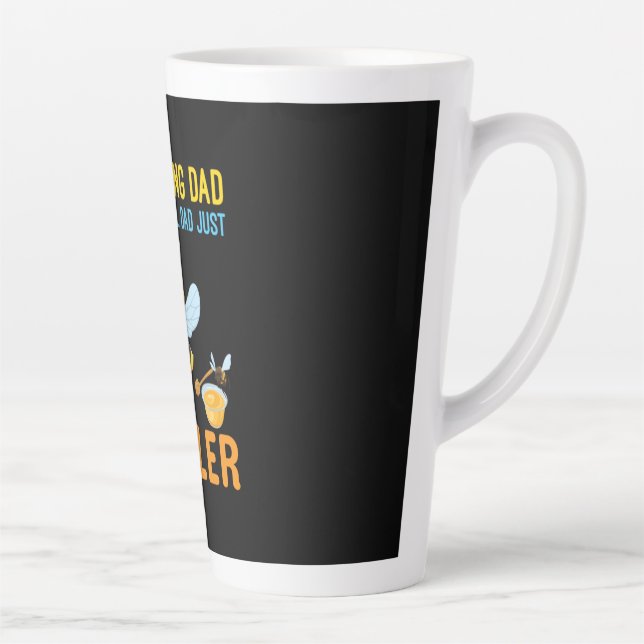 Beekeeper Gift | BeeKeeping Dad Cooler Latte Mug (Right)