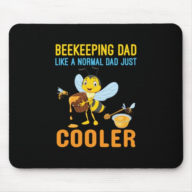 Beekeeper Gift | BeeKeeping Dad Cooler Mouse Pad (Front)