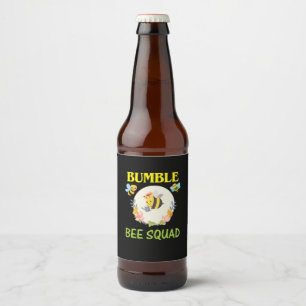 Beekeeper Gift   Bumble Bee Squad Beer Bottle Label