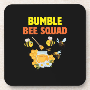 Beekeeper Gift Bumble Bee Squad Family Coaster