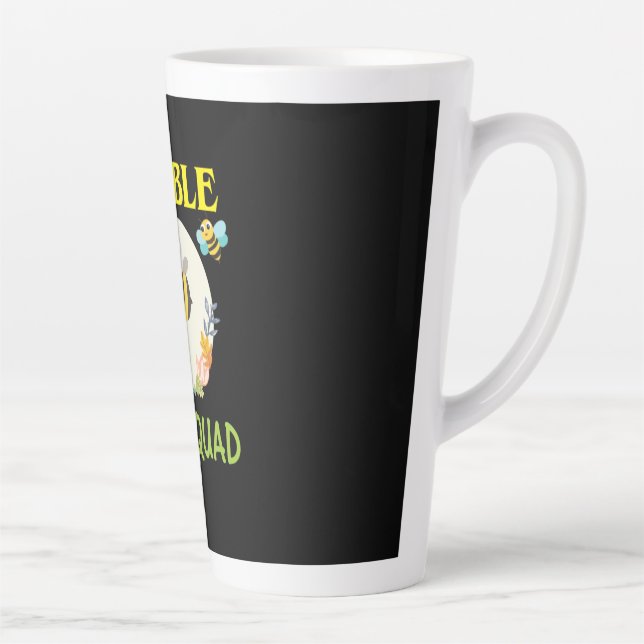 Beekeeper Gift | Bumble Bee Squad Latte Mug (Right)