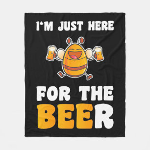 Beekeeper Gift I Am Just Here For The Bees Fleece Blanket