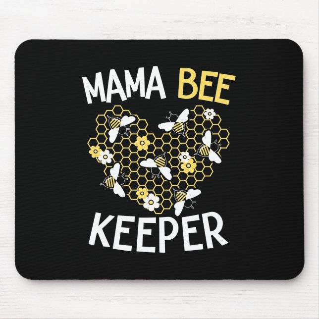 Beekeeper Gift | Mama Bee Keeper Mouse Pad (Front)