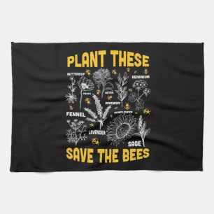 Beekeeper Gift Plant These Save The Bees Kitchen Towel