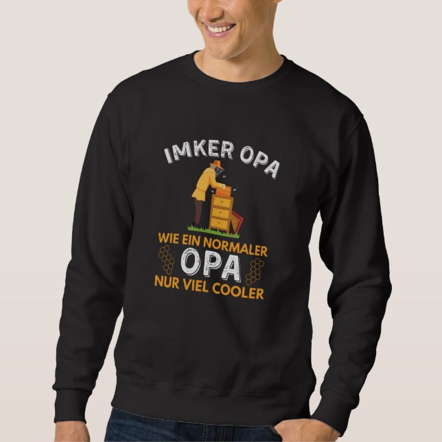 Beekeeper Grandpa Bee Beekeeping Honey Sweatshirt (Front)