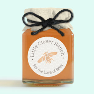 Beekeeper Honey Honeycomb Jar Label